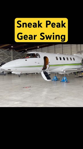 Landing Gear Swing Test Hawker 800XP