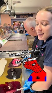 45M views · 1.4M reactions | Spiderman or Spooderman? We have made this lolly many times before, and it has even gone viral. However sometimes the candy just does not want to work with you. While you can tell who this charcater is, it is not as good as our previous attempts. | Sticky | Facebook