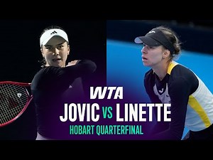 Iva Jovic vs. Magda Linette | 2026 Hobart Quarterfinal | WTA Match Highlights