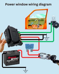 Animated Power window Wiring Diagram | Bitoy Auto Electrical Shop-New Page