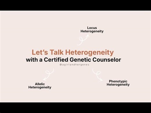 Let s Talk Heterogeneity | A Girl and Her Genes