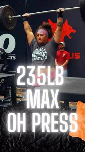 Max Overhead PR Into The Jerk Dance #strongman