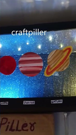 solar system working model with LED lights - craftpiller - creative - diy | craftpiller