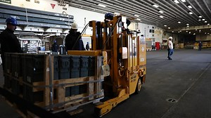 Iwo Jima Sailors Onload Ammo at NWSE