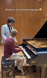Windows, an universal language 🤣 | Rubén Talón - pianist