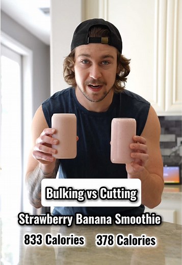 Bulking vs Cutting: Strawberry Banana Smoothie Guide