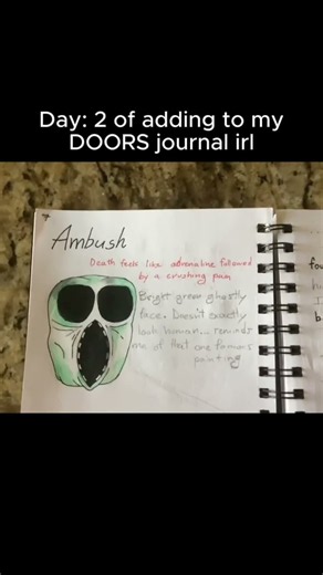 Day two of doors journal irl #art #doors #roblox #ytshorts #youtubeshorts