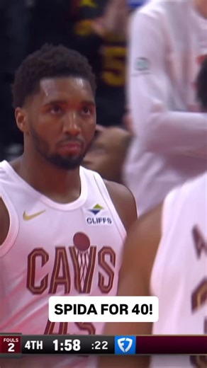 NBA on Instagram: "@spidadmitchell steps back for three to give him 40 points on the night and counting!   CLE/ATL • East Group A  @emirates NBA Cup on League Pass"