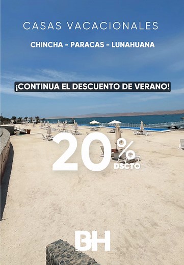 ☀️¡CONTINUA EL DESCUENTO DE VERANO!☀️ 🚨Alquila una casa de playa o campo hasta el -20% DSCTO 📣 Aprovecha esta super promoción, el SOL ya se siente ☀️ Estamos en Chincha | Paracas | Lunahuana 🏝️ 🚘 SOLO POCAS HORAS DE LIMA Tenemos 50 Casas disponibles ! 🚖 Estacionamiento disponible. 🏊‍♂️ Todas con piscina. 🥓 Todas con parrilla. ⚽️ Con juegos y/o espacios para divertirse. - #chincha #peru #peruvian #petlovers #petfriendly #vacation #casadecampo #findesemana #beachhomesperu