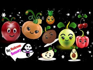 Baby Sensory Video - Disco fruit and Rockets fun party with dance animation || Sadia Baby Sensory