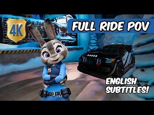 [4K] 🐰 [ENG Subtitles] Zootopia: Hot Pursuit 🦊 🍩 | 疯狂动物城：热力追踪 | Full Ride POV | Shanghai Disneyland