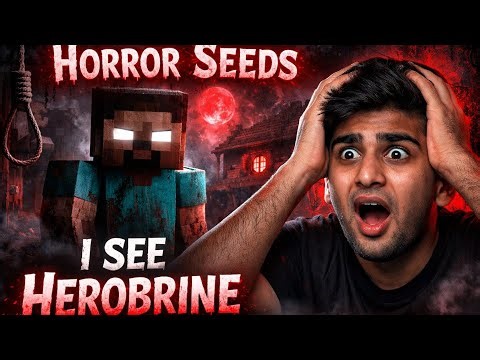 I Saw Herobrine in Minecraft 😱 | Checking Scariest Horror Seeds