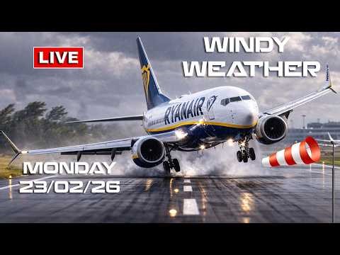🔴LIVE WINDY WEATHER Plane Spotting at DUB ACTION! (February 23rd, 2026) #live #dublinairport