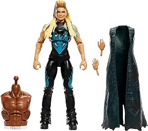 Mattel WWE Elite Collection Action Figure Royal Rumble Beth Phoenix with Accessory and Virgil Build-A-Figure Parts