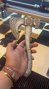 Viking Battle Axe – 3D Illusion Laser Engraving Design | Norse Axe PNG | Nordic Decor L Celtic Axe - CO2, Diode, Glowforge, Xtool - Etsy