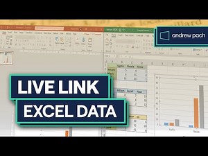 PowerPoint Excel Automation - Live Link Tables and Graphs