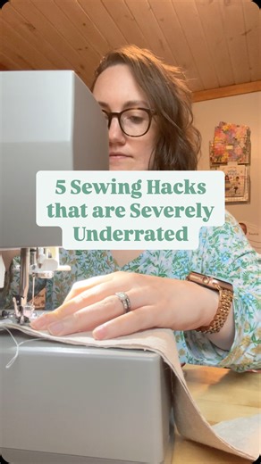 Leann | Easy Sewing Tutorials for Busy Moms on Instagram: "Let’s talk about sewing hacks that don’t get enough love! 🧵✨ Sure, we’ve all heard the classic tips, but these underrated tricks can make a huge difference in your sewing projects: 1️⃣ A walking foot isn’t just for quilting—it’s a game changer for sewing knits and slippery fabrics! No more shifting layers. 2️⃣ Need a quick and accurate seam guide? Stack up sticky notes or use washi tape on your machine for a perfectly straight stitch ev