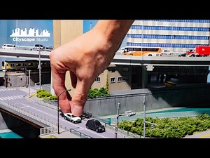 [Diorama] Making a Tokyo Landscape where Railroads, Metropolitan Highways, and Canals Intersect