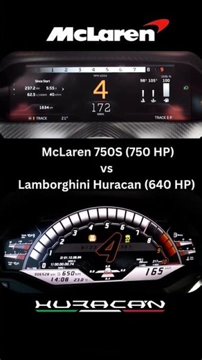 McLaren 750S vs Lamborghini Huracan #automobile #sportscar #fast #lamborghinihuracan #cars #race