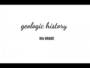 Grade 8. #7. MS-ESS1-4. Study Island 4a. Topic- GEOLOGIC HISTORY