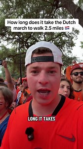Dutch fans march time: how long to walk 2.5 miles