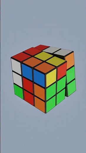 3D Rubik’s Cube Animation | Smooth & Satisfying Motion