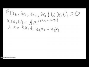 Non linear dispersive equations - 1 Linear dispersive equation - Dispersive relation