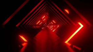 Blinked red neon VJ loop show for party background