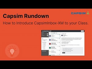 How to Introduce CapsimInbox-XM to Your Class
