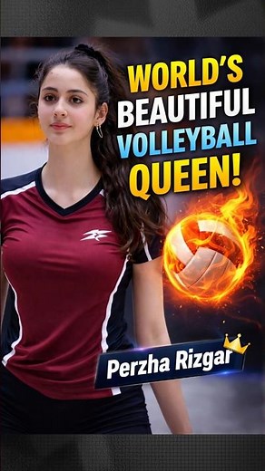 World’s Most Beautiful Volleyball Queen – Perzha Rizgar 👑🔥 #volleyball #beauty #sports
