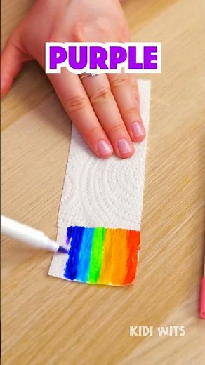 Rainbow Paper Changes in Water! 💧 Fun Experiment! 🌈 #Shorts #ColorFun