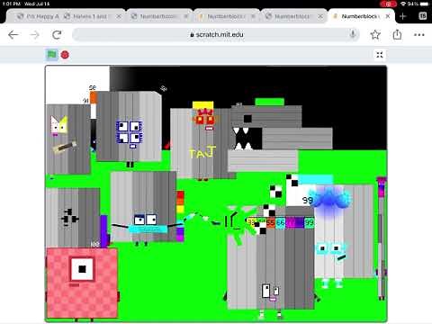 Numberblocks band retro 91-100 but in scratch