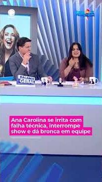ANA CAROLINA GETS ANGRY AT TECHNICAL GLITCH, STOPS SHOW, AND SCOLDS HER CREW