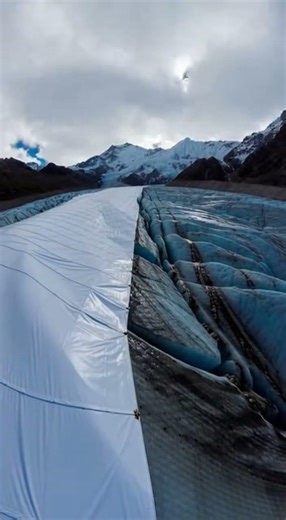 Scientists Covered Half a Glacier in White Blankets. That Half Lost 50% Less Ice Over Summer