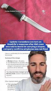 Canadians are torn on GoodLife’s response after Sikh man was told to leave for carrying a kirpan