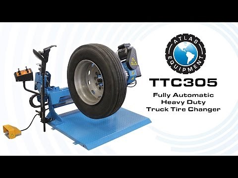 Atlas® TTC305 Automatic Heavy Duty Truck Tire Changer: How to change large tires