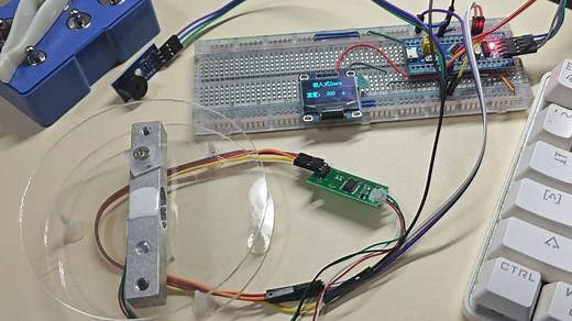 STM32单片机 HX711模块 压力传感器 OLED屏幕 蜂鸣器报警 重量数据发送到串口调试助手 源代码