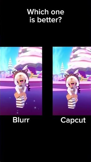 Capcut or Blurr? || #fypシ゚viral #roblox #robloxedit #blurr #capcut