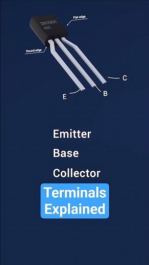 BJT Terminals Explained | How the Emitter, Base & Collector Work #engineering #shorts #transistor