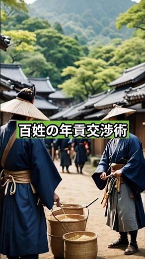 百姓の年貢交渉術。#戦国時代 #日本史 #歴史 #歴史解説 #歴史雑学 #歴史豆知識 #戦国豆知識#百姓 #農民 #年貢 #庶民の暮らし #惣 #社会史 #村の自治#ショート動画