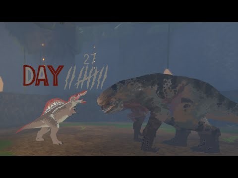 Day 27: Spinosaurus (Old Model) Vs D-Rex Boss! (Jurassic Blocky)