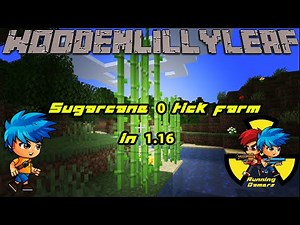 Sugarcane 0 tick farm in 1.16 | 0 tick farm tutorial | Minecraft tutorials