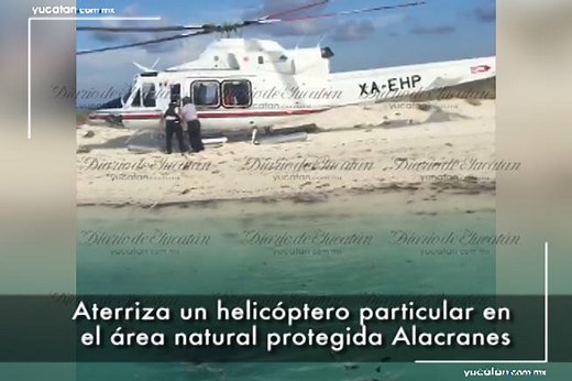 #DiarioTV ::: Aterriza helicóptero particular en el área natural protegida de Arrecife Alacranes Más información en este vínculo https://goo.gl/0ixb0U #DYinforma | Diario de Yucatán