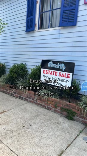 Estate Sale at 2710 Dauphine St. New Orleans, LA 70117. Sale begins Friday-Saturday, 8/22-8/23 from 8am to 2pm! #estatesale #neworleans #estatesales #interiordesign | The Occasional Wife