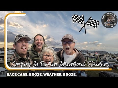 Camping at a NASCAR race in Daytona for a week?!