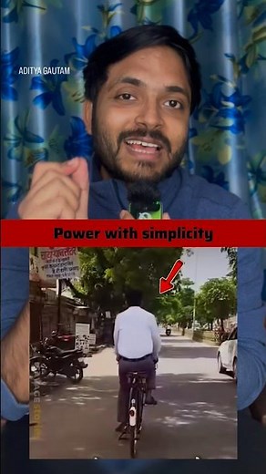 Why IAS officer is on Cycle | IAS Dr Satish kumar simplicity #shortsfeed #madhyapradesh #ias
