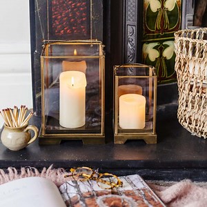 Handmade Brass Candle Lantern: Antique Style Storm Lantern - Etsy UK