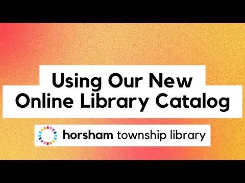 Using Our New Online Library Catalog