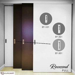 EuroArt’s Recessed Pull Collection #EF101, #EF201, #EF301, and #EF401