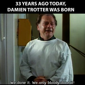 157K views · 4.7K reactions | On this day in 1990, we saw the birth of Damien Derek Trotter and Del Boy's excitement at his son's birth is comedy gold! | Only Fools and Legends | Facebook